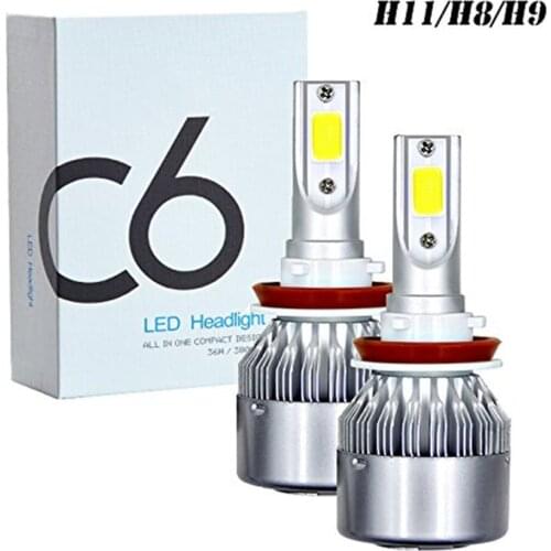 Car Led Headlight H4 Headlight Car Led Headlight H11 Led Headlight Kit Low Beam Bulb Super Bright 6000K