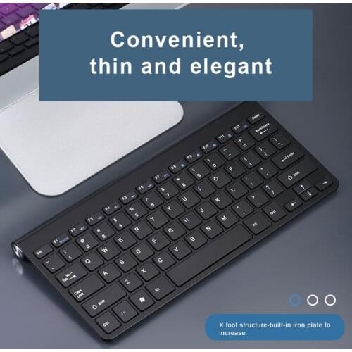 Wireless Keyboard And Mouse Mini Silent 2.4GHz Keyboard Mouse Combo Set Noiseless Ultra Thin For Notebook Laptop Desktop PC