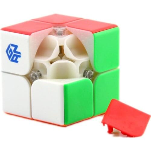Gan 249 V2 2x2 Magic Speed Cube Stickerless GAN 249 V2M Magnetic Puzzle Pocket Cube Colorful Gans Toys For Children