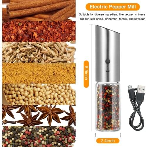 Homgeek Automatic Pepper Grinders