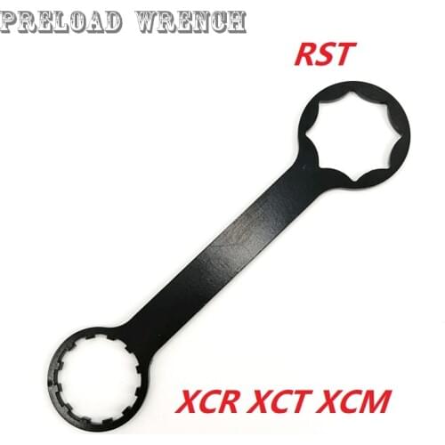 Bike Fork Repair Tool XCR XCM XCT RST Preload Remove Install Wrench Bike Front Fork Damper Adjustment Knob Dual-use Wrench