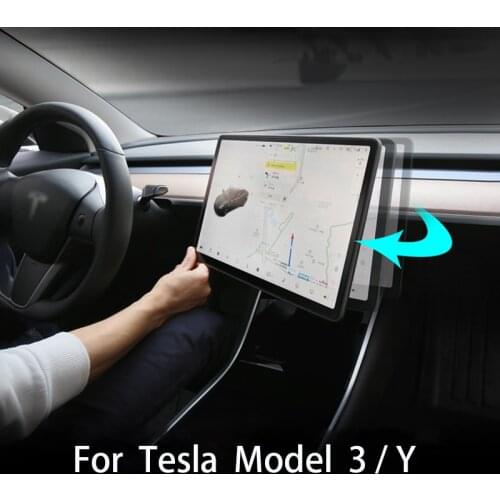 For Tesla Model 3 2021 Screen Rotation Bracket Free Installation Tool Car Accessories Rotatable Screen for Tesla ModelY Dropship