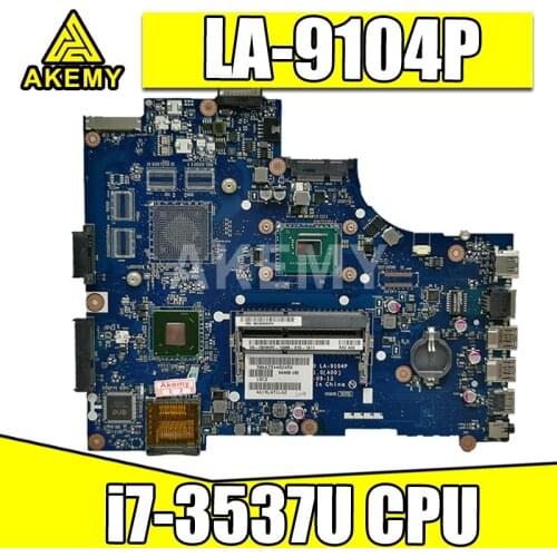 LA-9104P for DELL Inspiron 15 3521 5521 Laptop Motherboard LA-9104P i7-3537U original test 100% work