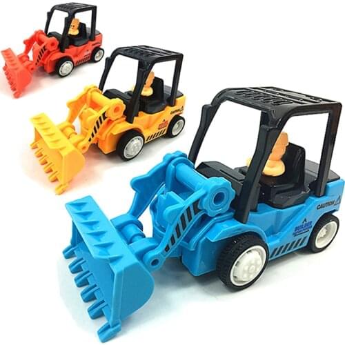Cartoon child excavator Kids Children Simulation Engineering Vehicles Excavator Inertia Car Toy Real Dump Truck Gift for childre