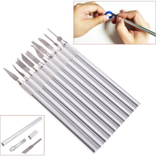 1 Set Wax Carving Knife Jewelry Sculpture Blade Stainless Steel Laboratory Tools