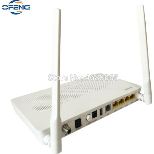 3PCS 100% Original 1GE+3FE+WIFI+CATV SC APC GPON ONU ONT New HG8247H5 Fiber Network Equipment Free Shipping