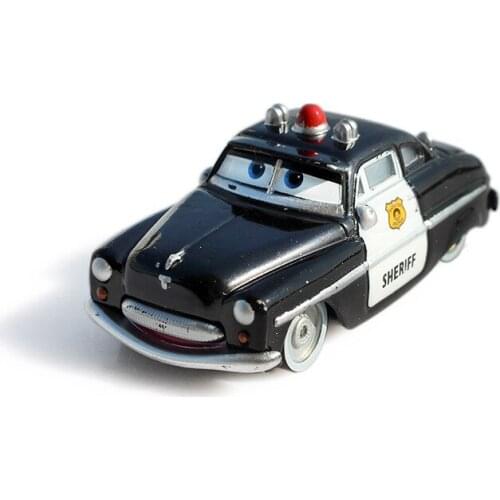 Pixar Cars Sheriff Diecast Metal Alloy Model Cartoon Movie Toy Car For Children Gift 1:55 Loose Brand New In Stock McQueen
