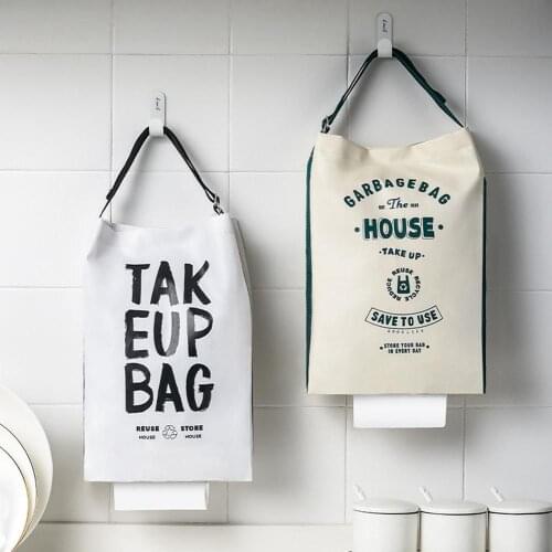 Hanging Kitchen Garbage Bag Storage Packing Organizer Home Environmental Storage Bag Waterproof Bedroom Home Office Container