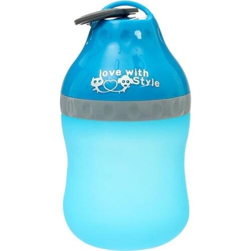 PYRUS Portable Silicone Folding Pets Bowl Travel Pet Outdoor Collapsing Water Feeding Bottles with Carabiner Clip for Dogs Cats