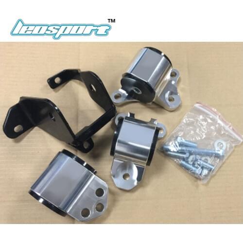 SILVER Engine SWAP MOUNTS kit for HONDA CIVIC D16 B16 B18 B20 EK D-SERIES B-SERIES 1996-2000