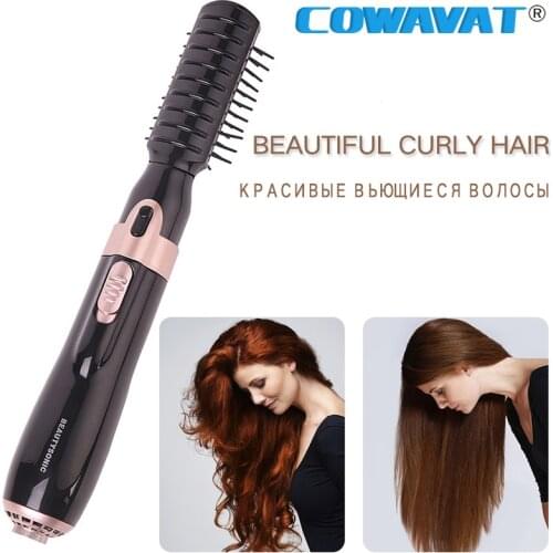 4 in 1 Hair Straightener Curler Brush Hair Dryer Brush Negative Ion Hot Air Comb Wave Hair Styler Tools For Women Men Krultang