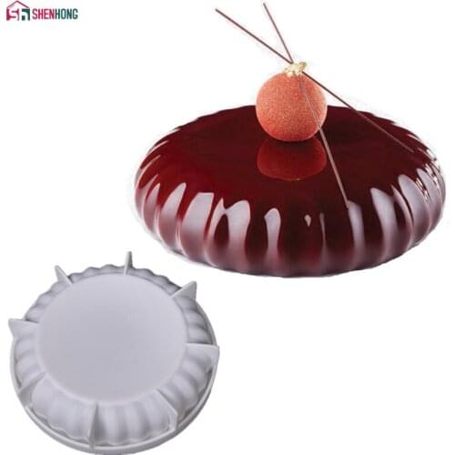 SHENHONG Silicone Round Cake Mold Pan For Baking Chocolate Sponge Cakes Mousse Dessert Cake Decorating Tools Molds