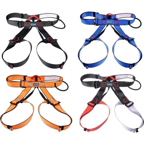 Heavy Duty Climbing Harness Safety Half Body Belt Fall Protection Waist Hip Seat Belt for Mountaineering Caving Rappelling