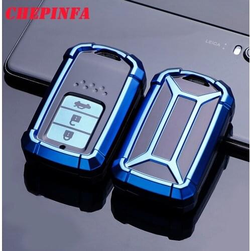 TPU Car Key Case Full Cover Protect Shell For Honda Hrv Civic 2017 Accord 2003-2007 Cr-v Freed Pilot Accessories
