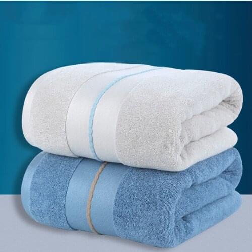 Thicken Pure Cotton Bath Towel Rectangle Household Good Water Absorption Bathing Towel Solid Color Kids Adults Serviette De Bain