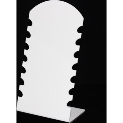 Acrylic Jewelry Display Stands White Necklace Holder For Shows Exhibition Store Fair