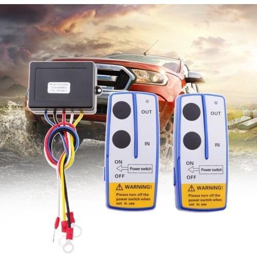 1 Set Car Wireless Winch Remote Control Dual Switch 30m Power In/Out Control From For 4x4 ATV UTV Quad SUV Jeep Car Accessories