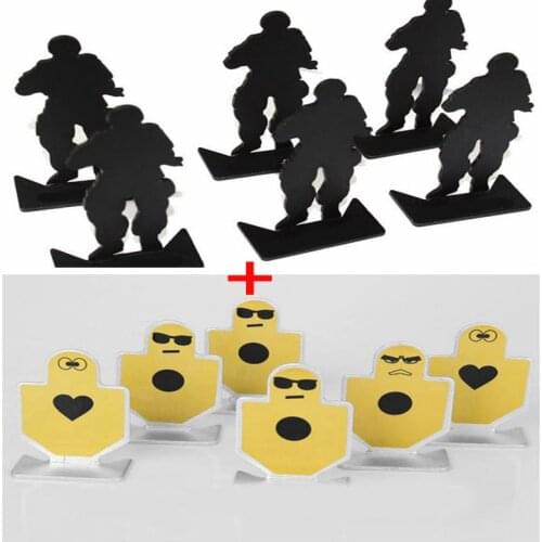 12Pcs/Set Metal Pistol Shooting Practice Target Tactical Airsoft Hunting Shooting Aim Target Set