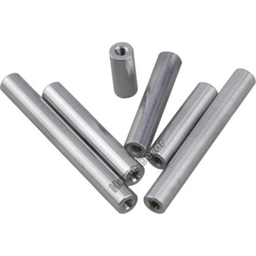 5 PCS M3X6 MM OD Natrual Color Aluminum Hollow Tubing Tube Connecting Shaft for RC Car Boat Model , Aluminum Pipe