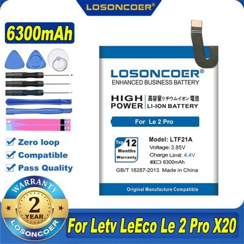 6300mAh LTF21A Battery For Letv LeEco Le 2/2 pro/le 2S/le S3 X527 X620 X528 X621 X625 X626 X20 X25 X520 X522 X525 X526 in stock