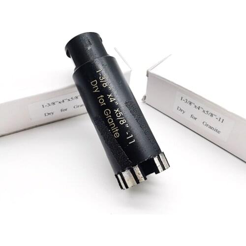Laser Welded Diamond Dry Drilling Core Bits Hard granite marble stone concrete bit Hole saw Use for Granite 5/8-11