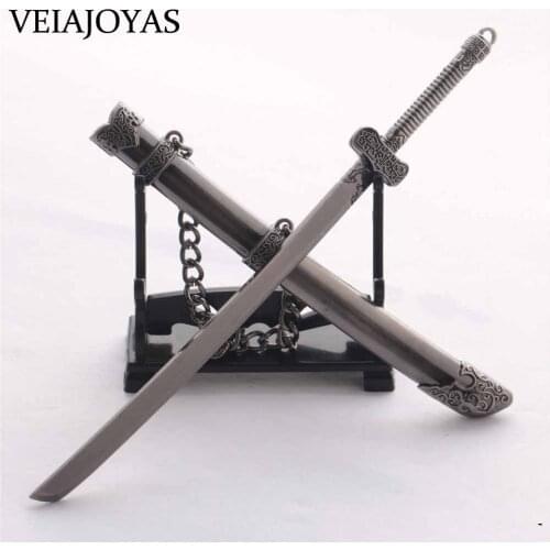 Anime Time Raiders Key Chain High Quality Sword with Scabbard Key Rings Chaveiro Car Bag Keychain Charm Pendant Jewelry Souvenir