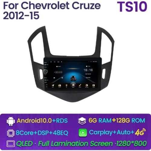 Car Android Radio For Chevrolet Cruze 2012 2013 2014 2015 Multimedia Stereo Player Navigation GPS 1280x800 USB Camera DVR ADAS