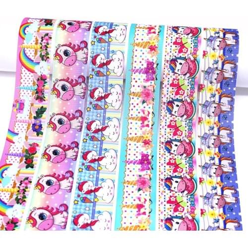 Free shipping 50 yard cartoon printed grosgrain ribbon 30818