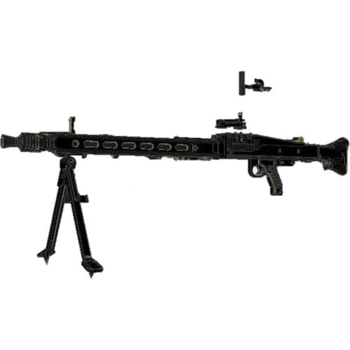 Paper Model Scale 1:1 WWII Firearms MG42 Heavy Machine Gun Assault Rifle Weapon Models Paper Gun Toy For Cosplay
