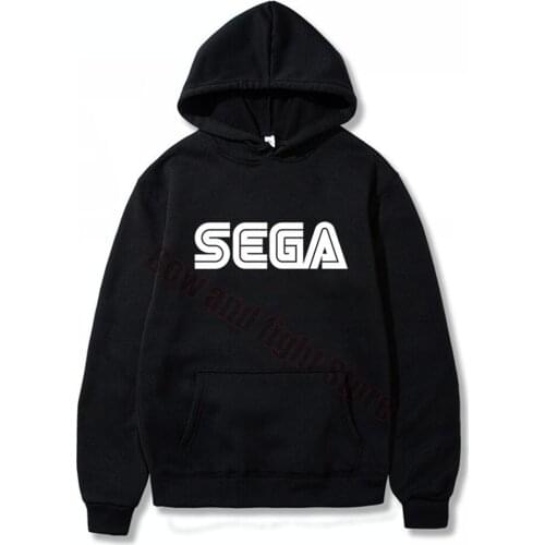 Sega Black Fashion Brand Mens Hoodies Spring Autumn Male Casual Hoodies Sweatshirts Men and Women Sweatshirt Hoody Tops S-3XL