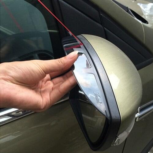 Auto rear view mirror rain shield deflector For Skoda YETI ,ABS chrome,2pcs/lot,car accessories