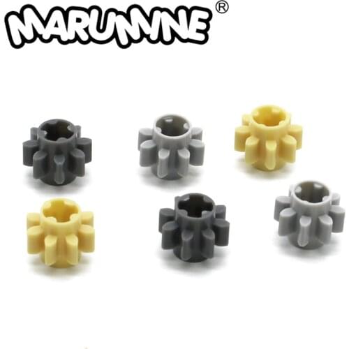 MARUMINE Technology Plastic 3647 Gear Wheel Building Block 100PCS Construction Set City Stem Toy for Educational Learning Blocks