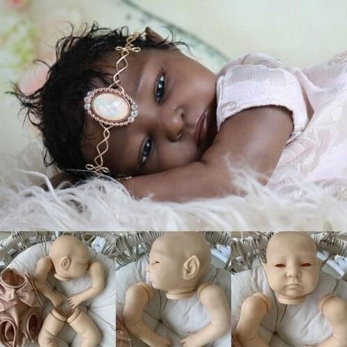 20inch Rebirth Doll Soft Silicone Baby Doll Lively Style Fresh Vinyl Kit Body Part Fairy Sweet Unfinished Unassembled Doll