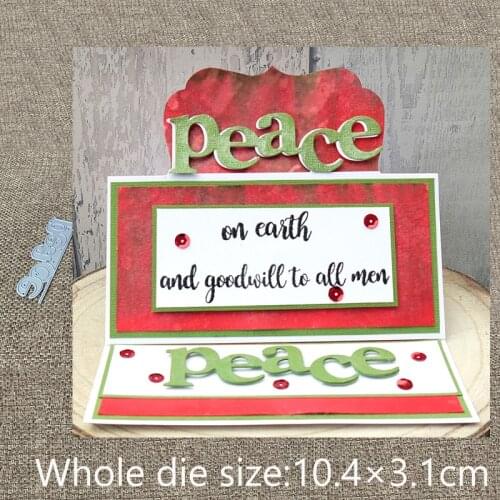 XLDesign Craft Metal Cutting Die die cuts peace letters decoration scrapbook Album Paper Card Craft Embossing die cuts