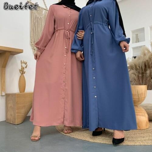 Muslim Fashion Abaya Dress Eid Mubarak Abaya Dubai Turkey Muslim Women Hijab Dress Caftan European Islam African Dresses