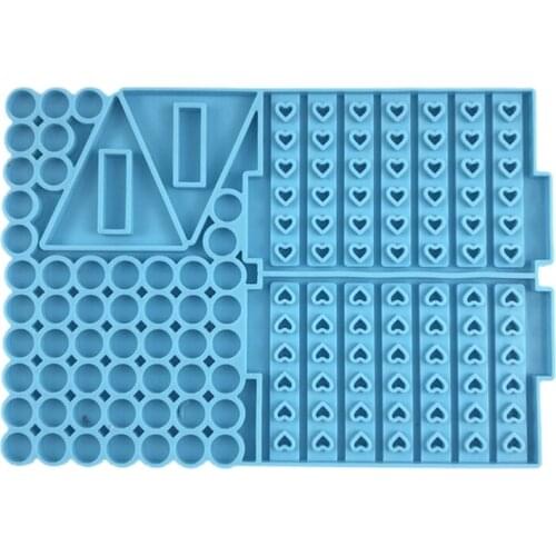 2021 New DIY Love Heart Four Chess Battle Competitive Game Toys Resin Mold Silicone Mould