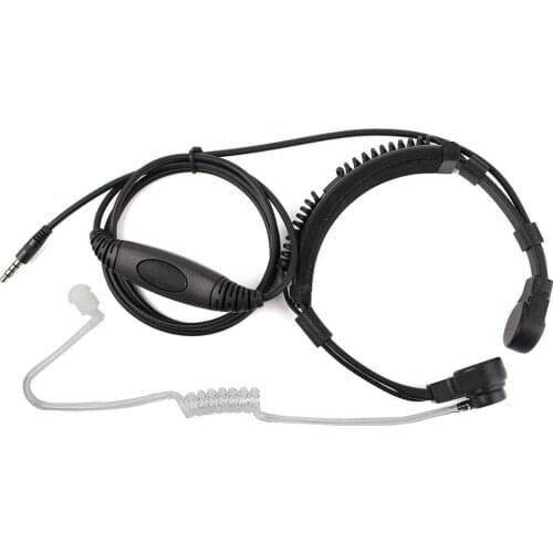 New Retevis R-151 1Pin 3.5mm PTT Throat Mic Earpiece Covert Air Tube Headset With Slow rebound Earbud for Mobile Phone/Speakers