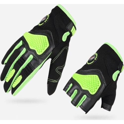 E0079 Motorcycle Mens Gloves Motorbike Bicycle Cycling Gloves Full Finger Breathable Wearable M-XL Sport Glove Motocross