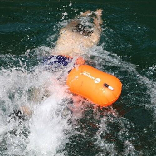 PVC Swimming Buoy Safety Float Air Dry Bag Tow Float Swimming Inflatable Flotation Bag D5Y1