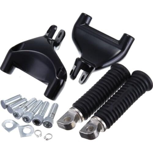 Motorcycle Rear Passenger Footrests Foot Rests Pegs Mount Bracket For Harley Sportster XL883 XL1200 2004-2013 05 06 07 08 09 10