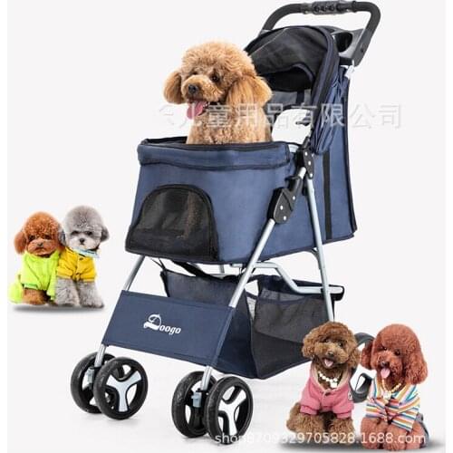3 Wheels Pet Stroller Dog Cat Cart Puppy Pet Stroller Folding Pet Carrier for Travel Walking