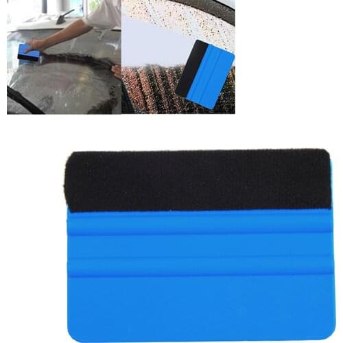 Car scraper spatula wipers with vinyl film felt tinted fabric tool glass window tools washing car cleaning tools accessories