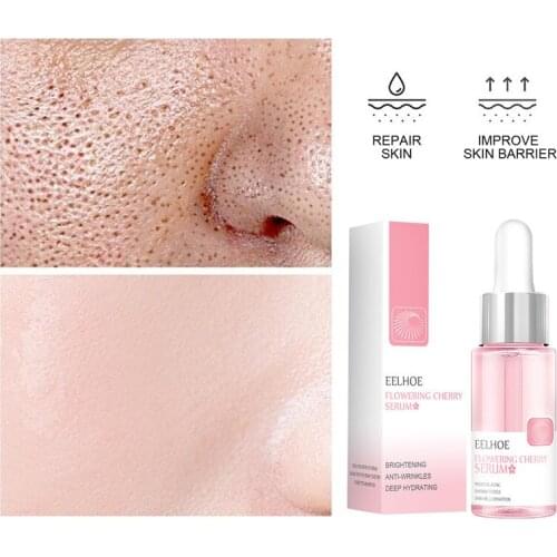 30ML Sakura Shrink Pores Serum Nourish Essense Oil Control Brightening Rejuvenation Skin Whitening Serum Skin Care Face care