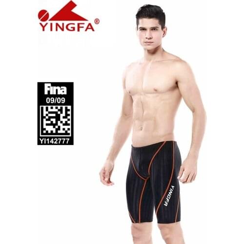 Yingfa FINA jammer waterproof chlorine resistant Competitive swimwear kids Boys swim briefs sharkskin racing competion swimsuits