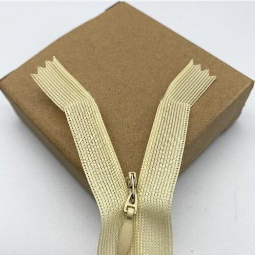 New 5pcs 25-35mm Invisible Lace Zipper Screen Side Color Invisible Zipper Nylon for Sewing Garment Accessories DIY #05