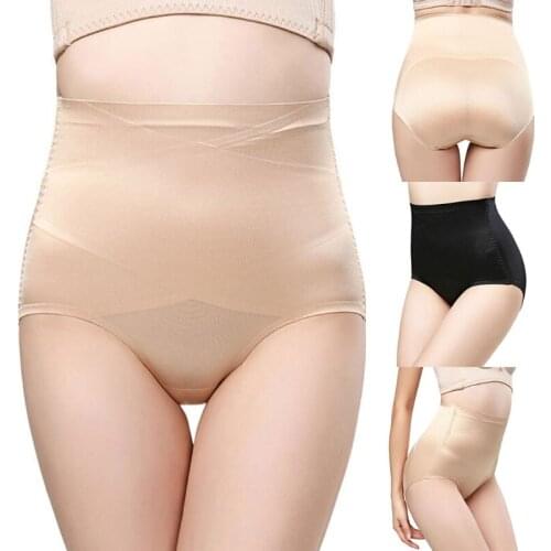 Women High Waist Shapewear Panties Tummy Control Butt Lifter Seamless Underwear