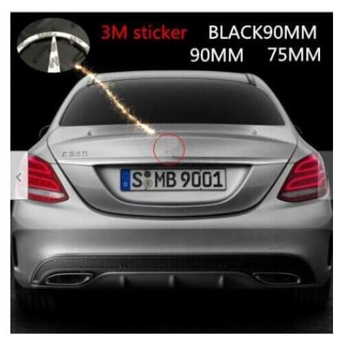 FIT for Mercedes Benz Chrome Star Trunk Emblem Badge 90mm/75MM - Free Shipping
