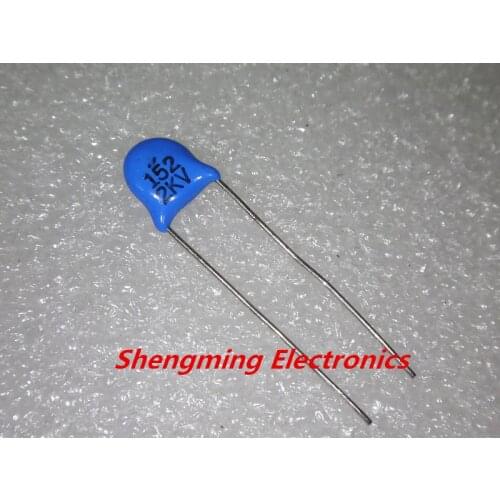 100PCS 2KV 152M 1.5NF 1500pF 2000V High Voltage Ceramic Disc Capacitor