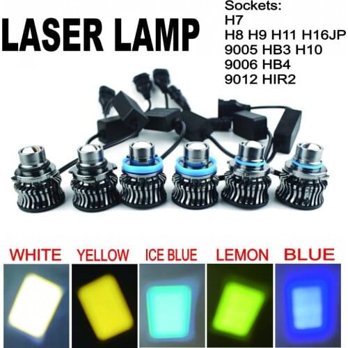 2x H11 LED Project Headlight Car Lamp 9006 HB4 9005 HB3 LED Bulb Projector Lens Devil Angel Eyes H8 Fog Light 12V 6000K 3000K