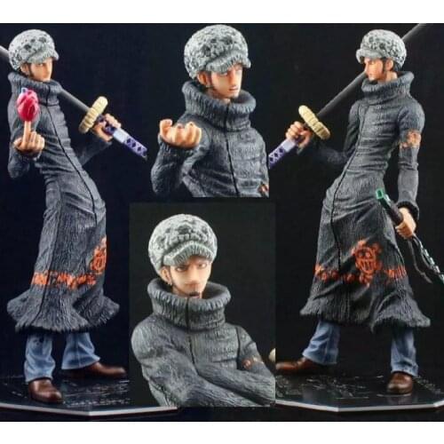 23CM New One Piece Anime Two Years Later Seven Wuhai POP Rotrafalgarro Labor Doing Humanoid Decoration Toy Model Childrens Gift
